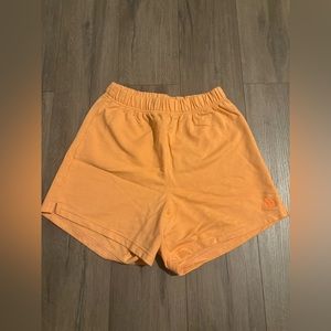 Women’s orange adidas shorts